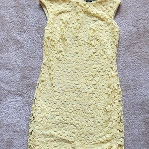 Yellow Ralph Lauren tea dress